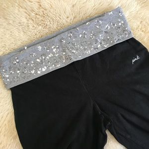 Victoria’s Secret pink bling yoga pants